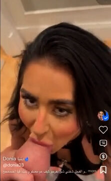 Donia Somrani Deep Sucked with Huge Cock Sextape Onlyfans